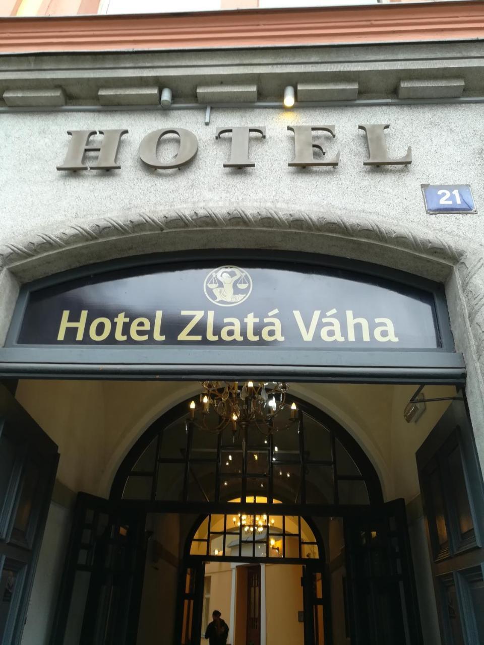 Hotel Zlatá Váha Praga Exterior foto